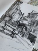 A group of nine assorted sketch books