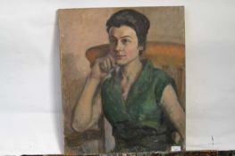 Attributed to Pauline Plummer, inscribed on canvas verso, 