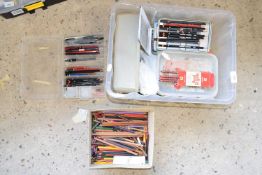 Box of mixed pencils, to include coloured and graphite