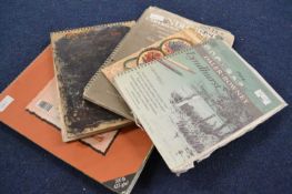 A group of five assorted sketch books