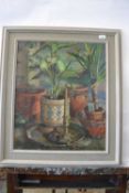 Pauline Plummer, a still life study, oil on canvas, signed and dated 1997, 61 x 50cm, framed.