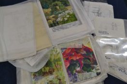 Folder of assorted pastels predominately Scotland and France, dated 2015