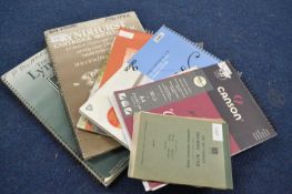 A group of six assorted sketch books