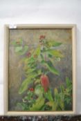 Pauline Plummer, Still life, oil on board , signed, 44x34cm, framed