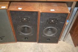 A pair of vintage speakers possibly Omar