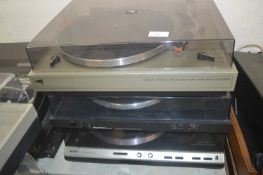 A group of three turntables to include Philips Digital Contral and Sunitra and an Eagle D7500 (3)