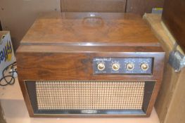 A Dynatron Mazurka radiogram with speakers
