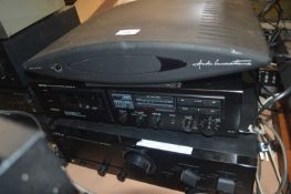Mixed lot of stereo separates comprising an Alto 1 CD player, a Denon cassette deck and one other (