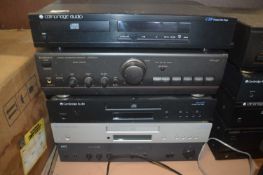 A group of stereo separates to include a Nad stereo amplifier, Cambridge audio CD players,