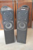 A pair of Alexander metal cased speakers