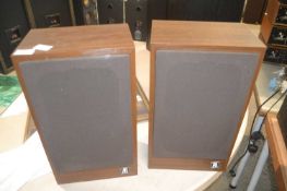 A pair of Acoustic Research 18 speakers