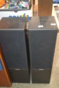 A pair of Rogers LS55 speakers