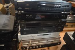 Mixed lot of stereo separates to include a Marantz CD player CD63MK2, a Denon stereo tuner Model