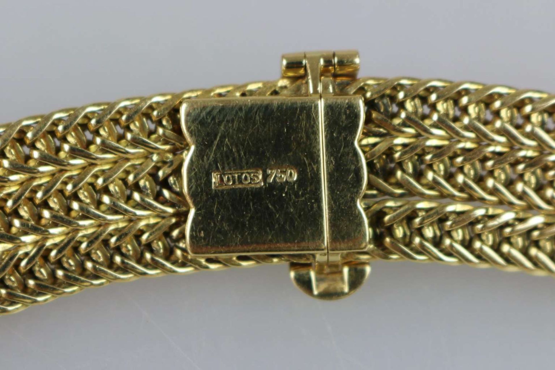 18K GG Collier mit Rubinen und Diamanten - Bild 4 aus 5