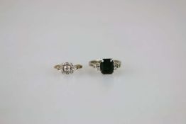Paar Ringe, Weißgold und Gold