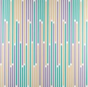 Horst Bartnig – „60 Unterbrechungen-Striche in 3 Farben (Violett, Gelb und Grün)“