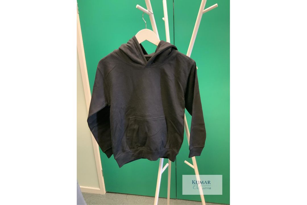 12: Black Hoodies Various Sizes - Image 1 of 4