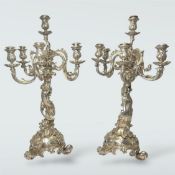 Paar Silber Kerzenleuchter