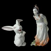 Rosenthal, Der Froschkönig mit Prinzessin und ein Hase
