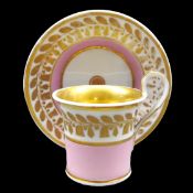 Biedermeier Sammeltasse mit Unterteller