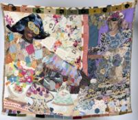 Hauser, J.:  Quiltdecke "Maskerade"