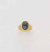 Ring mit sassanidischer Nicolo-Gemme