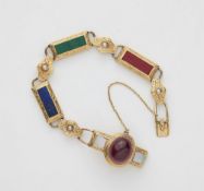 Viktorianisches Armband mit Karfunkel Cabochon
