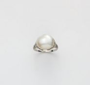 Belle Epoque-Ring mit Orientperle