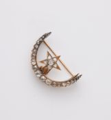Belle Epoque Brosche mit Diamanten