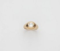 Bandring mit Diamantsolitär