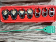 SNAP ON TOOLS 7-pc. 3/8 DRIVE FLARE NUT SOCKET SET, 6-POINT, 3/8