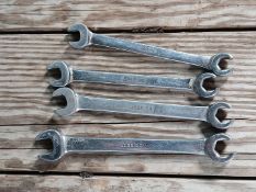 4 pc - SNAP-ON METRIC OPEN END / FLARE WRENCH SET