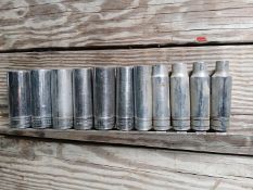 11pc SNAP-ON SAE DEEP SOCKETS