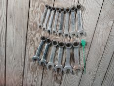 14pc SNAP-ON FLAT WRENCHES