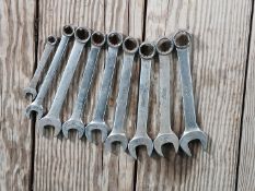 9pc SNAP-ON METRIC FLAT WRENCH SET
