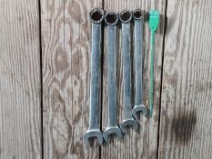 4pc SNAP-ON FLAT WRENCHES