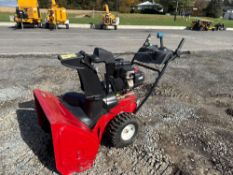 Walk behind snow blower