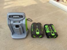 Ego charger w/2 batteries