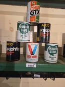 6 Oil cans