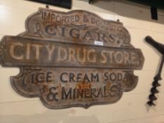 City Drug Store sign