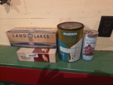 4 assorted boxes & tins