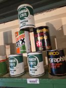 6 oil cans