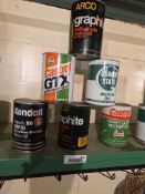 6 oil cans