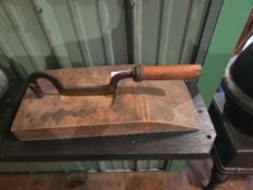 Primitive tobacco cutter