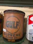 Gulf 5 gal oil can