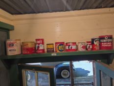 10 assorted tins