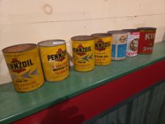 7 assorted containers