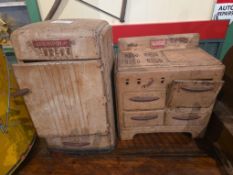 Child's Refrigerator & stove