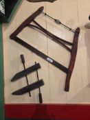 Buck saw and wood clamp