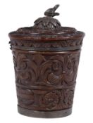 Nested box in cocobolo wood and silver. From the Moxos or Chiquitos area. Upper Peru. Late 18th cent